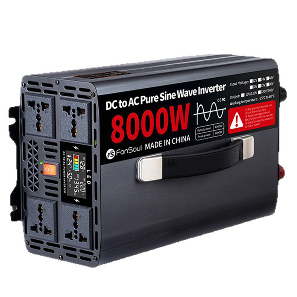 Pure Sine Wave Inverter 5000W 48V 220V - ポータブル純正弦波オフグリッドインバーター 5000W 6000W 8000W DC 12V