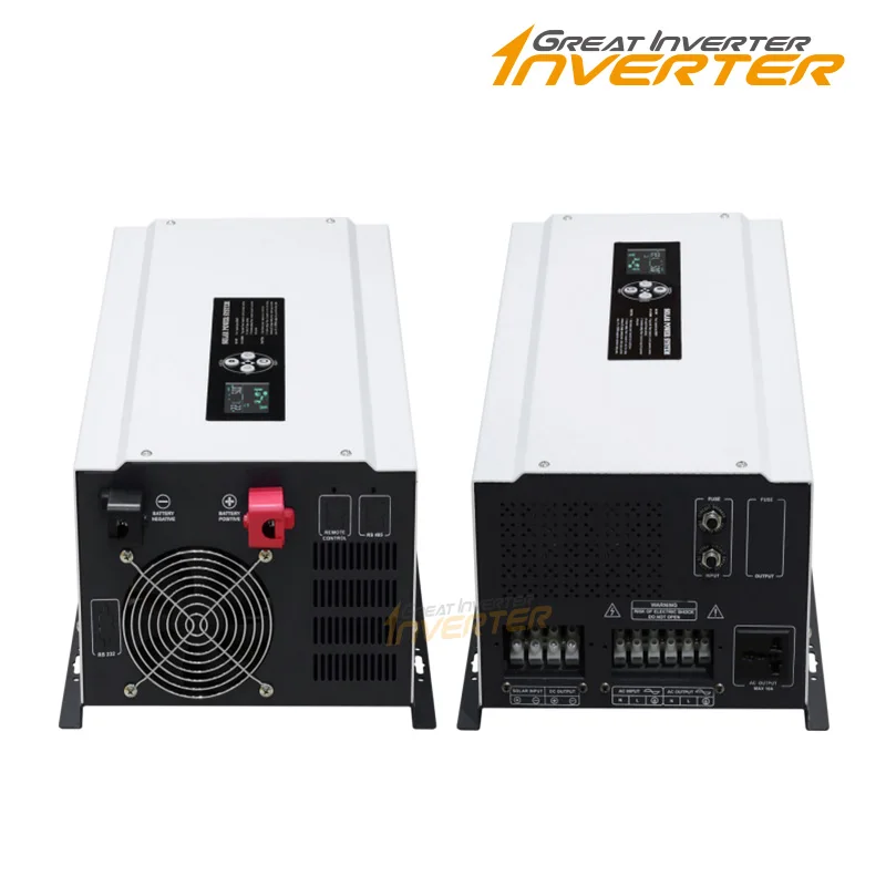 Toroidal Transformer Inverter 5000W - 純粋な正弦波ソーラーハイブリッドインバーター,mppt充電コントローラー,低周波トロイダル変圧器,内蔵,100a,24v,48v〜220v,5kw