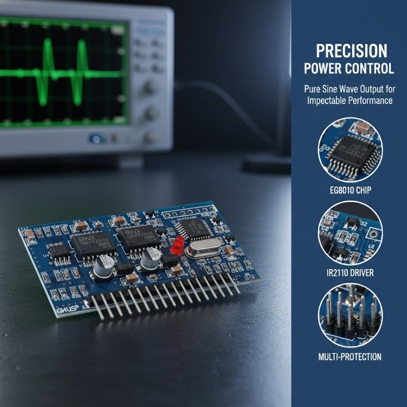 Egs002 Pure Sine Wave Inverter Driver Board - EGS002 純正弦波インバーター駆動プレート EG8010 + IR2110 ドライバーモジュールボード（モニター付き）