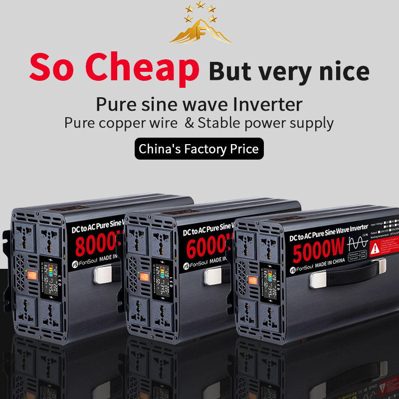 Pure Sine Wave Inverter 5000W 48V 220V - 5KW 6KW 8KW 純正弦波オフグリッドインバーター DC 12V