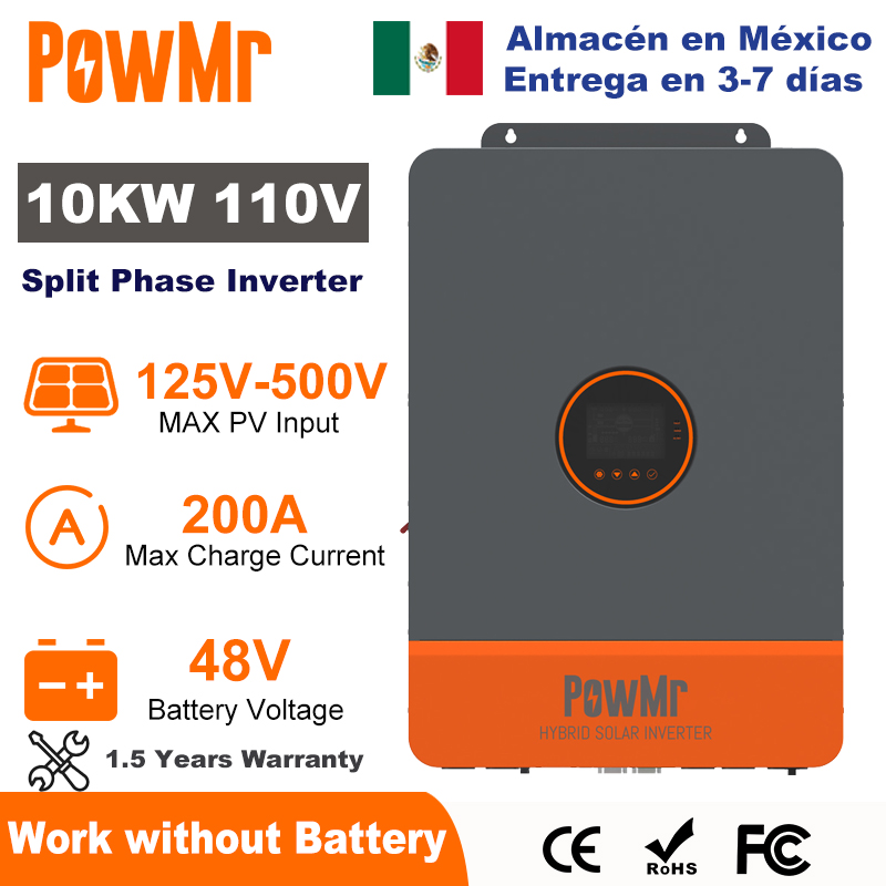 Split Phase Inverter 10Kw 110V 220V - PowMr 10KW 分相インバーター 48V 110V 220V