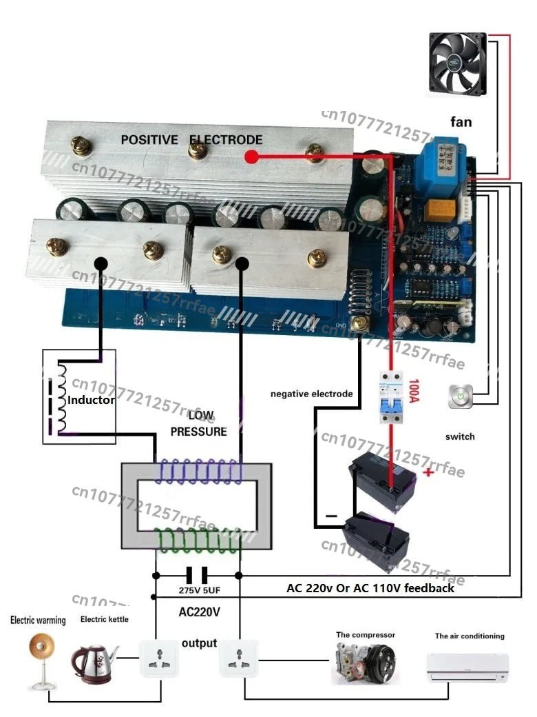 12V 24V 36V 48V 60V 72V DC-AC  - Pure Sine Wave Inverter Board 24V 48V のレビューと価格