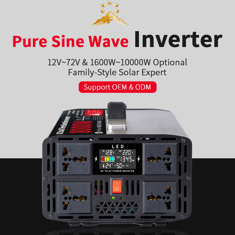 ポータブル純正弦波オフグリッドインバーター 5000W 60 - Pure Sine Wave Inverter 5000W 48V 220V のレビューと価格