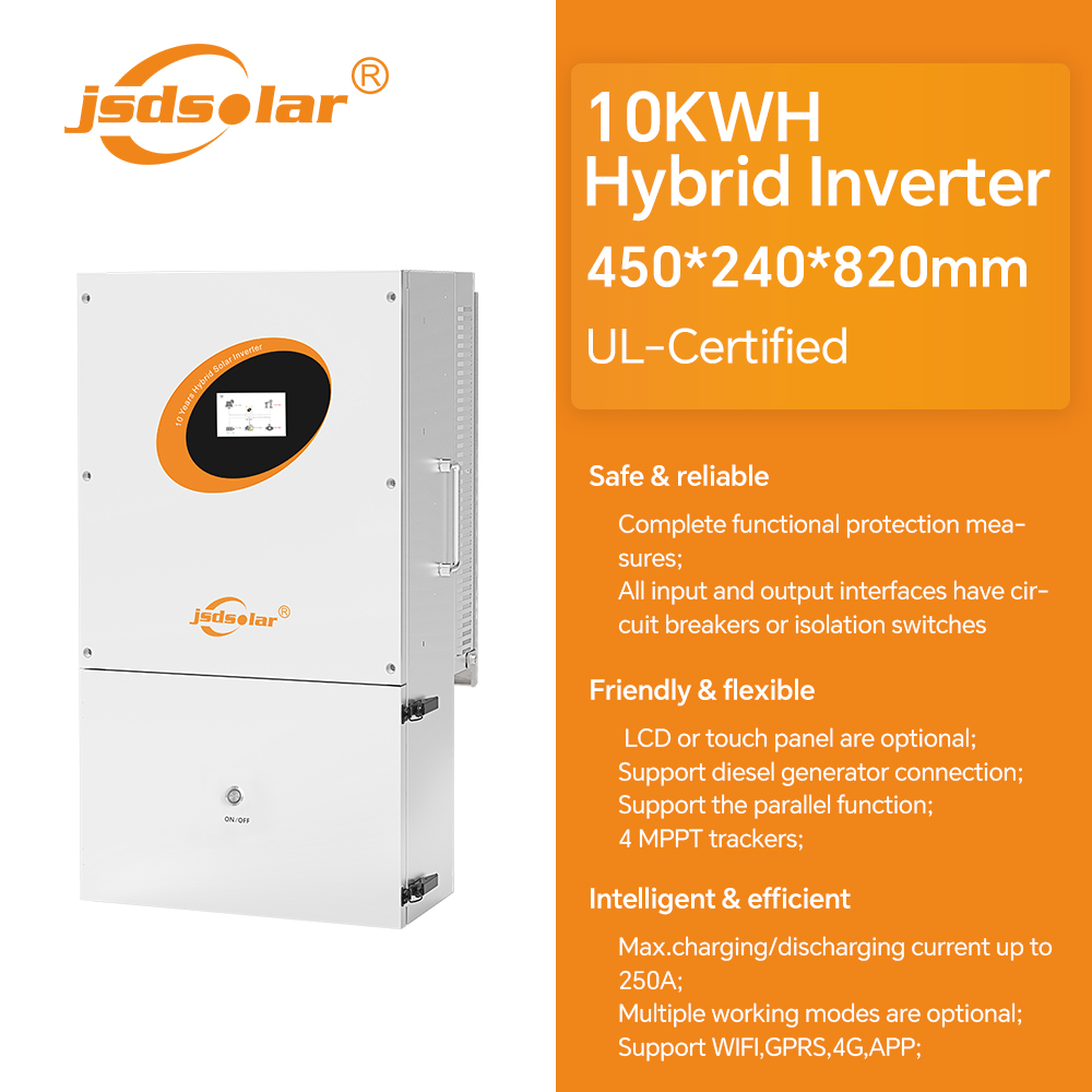 Jsdsolar 10kW ハイブリッドソーラーインバーター - Split Phase Inverter 10Kw 110V 220V のレビューと価格