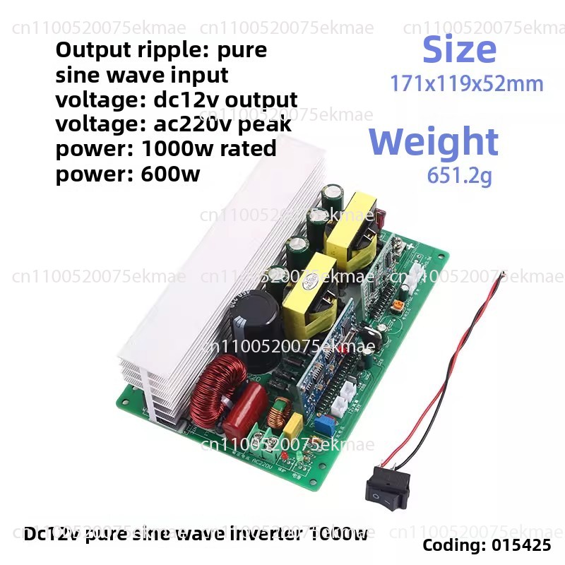 500W/1000W 正弦波インバーター DC12V/24V - Pure Sine Wave Inverter Board 24V 48V のレビューと価格