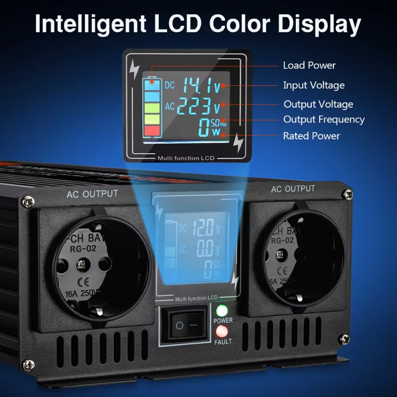 Moexsiac純正弦波ソーラーインバーター 4000W 5 - Pure Sine Wave Inverter 5000W 48V 220V のレビューと価格
