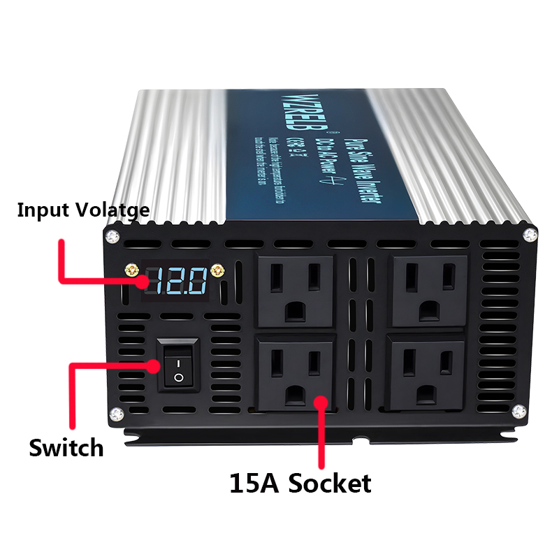 3000W 正弦波インバーター 12V 24V 36V 48 - Inverter Pure Sine Wave 60Hz 120V 3000W のレビューと価格