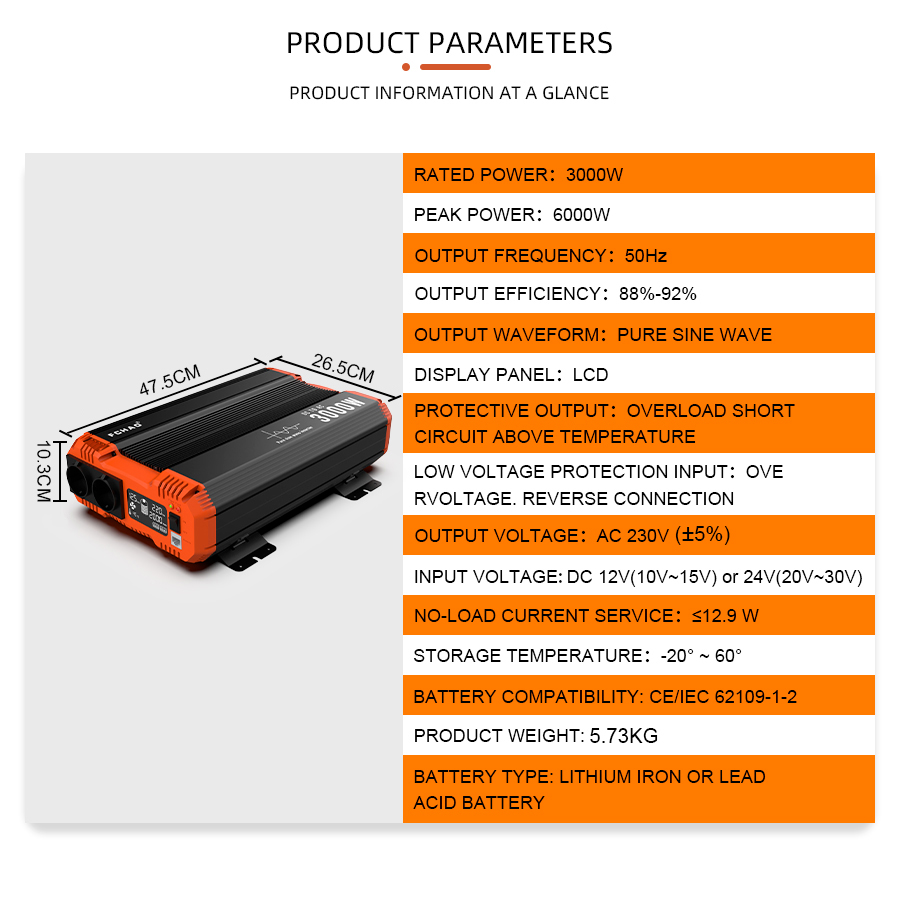 純正弦波オフグリッドインバーター 12V 24V 48V D - Off Grid Solar Inverter 48V 6000W のレビューと価格