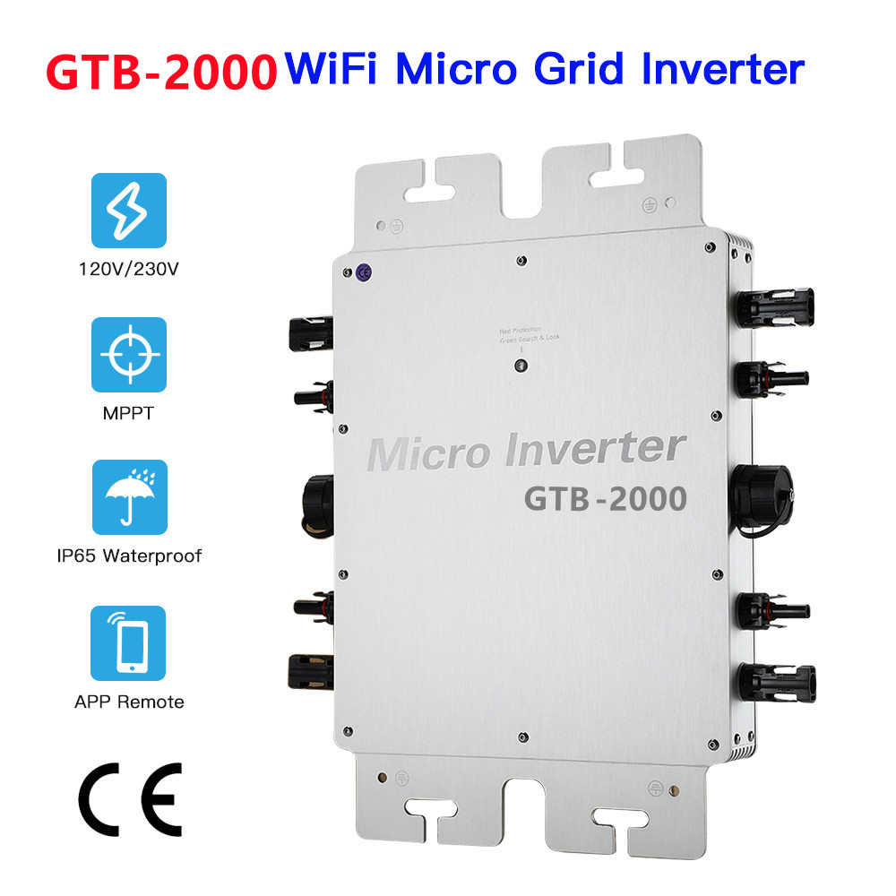 防水ip65マイクロインバーター,太陽光発電システム,キャン - Grid Tie Inverter Limiter 2000W のレビューと価格