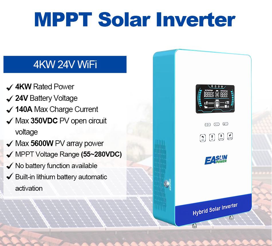 EASUN POWER 4000Wソーラーインバーター 12 - Grid Tie Inverter Limiter 2000W のレビューと価格