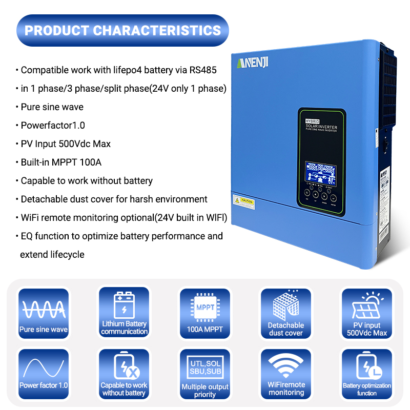 24V 3000W 120V オフグリッドソーラーインバータ - Inverter Pure Sine Wave 60Hz 120V 3000W のレビューと価格