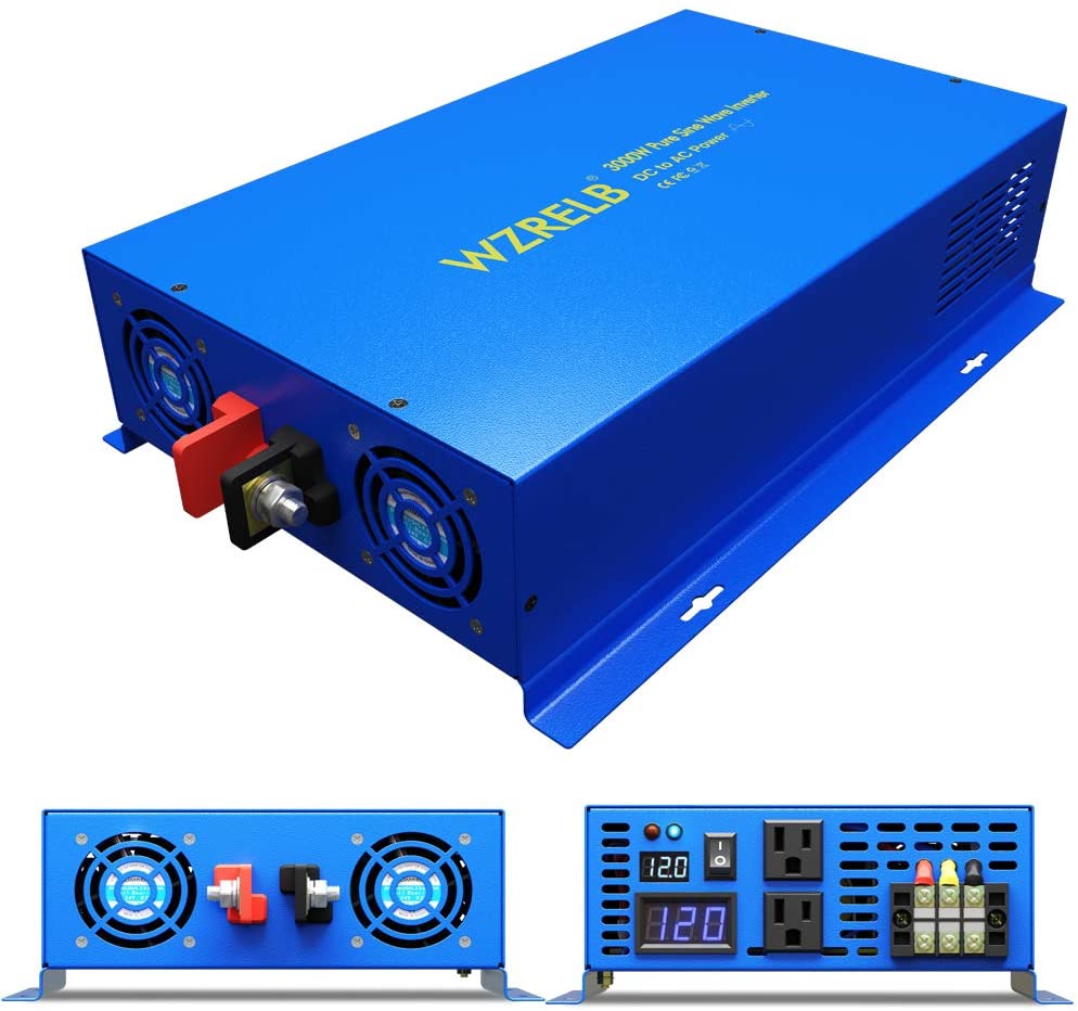 純粋正弦波パワーインバーター 3000W 24V 220V  - Inverter Pure Sine Wave 60Hz 120V 3000W のレビューと価格