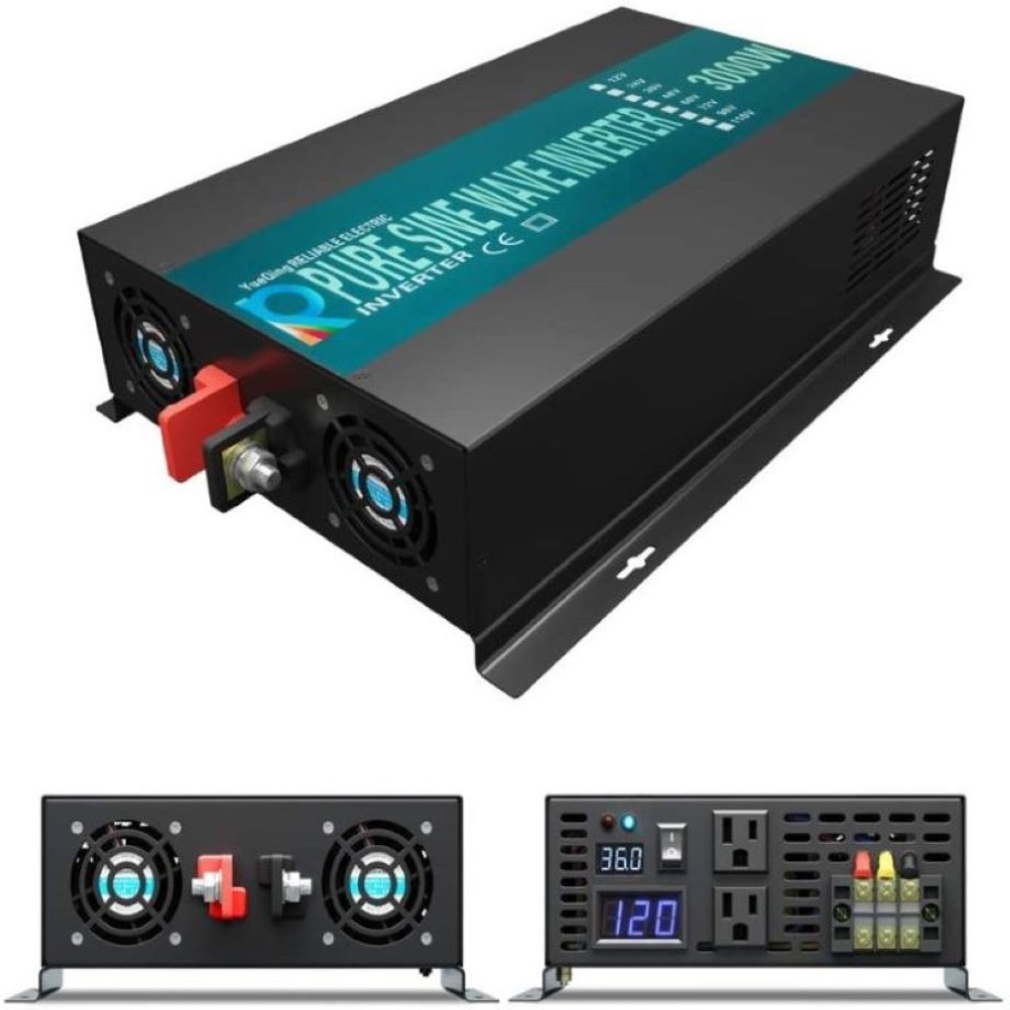 純粋な正弦波インバーター 3000 ワットソーラーパネル発電 - Inverter Pure Sine Wave 60Hz 120V 3000W のレビューと価格