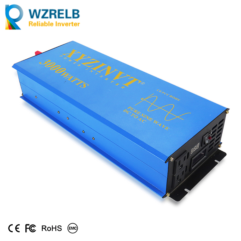 3000Wソーラーパワーインバーター 24V 220V 正弦 - Inverter Pure Sine Wave 60Hz 120V 3000W のレビューと価格
