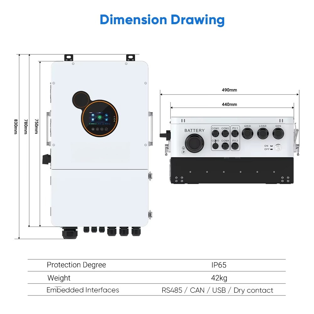 ラブサン住宅用8kW 10kW 12kWハイブリッドインバー - Split Phase Inverter 10Kw 110V 220V のレビューと価格